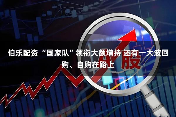 伯乐配资 “国家队”领衔大额增持 还有一大波回购、自购在路上