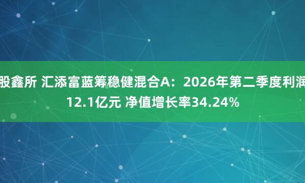 股鑫所 汇添富蓝筹稳健混合A：2026年第二季度利润12.1亿元 净值增长率34.24%