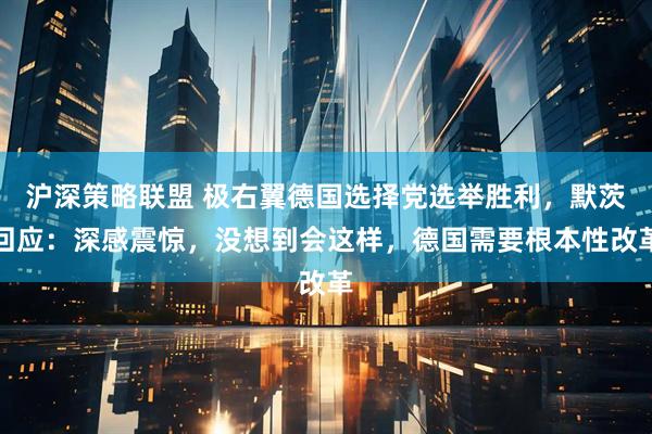 沪深策略联盟 极右翼德国选择党选举胜利，默茨回应：深感震惊，没想到会这样，德国需要根本性改革